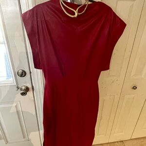 Chic One Shoulder Red Dress